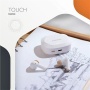 Fülhallgató, TWS vezeték nélküli, Bluetooth 5.4, CANYON Hexagon 7, fehér-bézs