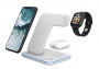 Töltőállomás, 3-az-1-ben, Apple+Qi töltés, CANYON WS-303, fehér