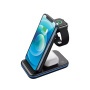 Töltőállomás, 3-az-1-ben, Apple+Qi töltés, CANYON WS-304, fekete