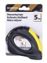 Mérőszalag, 5 m x 19 mm, DONAU 'Safety', fekete-sárga