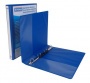 Gyűrűs könyv, panorámás, 4 gyűrű, D alakú, 44 mm, A4, PP, DONAU, kék