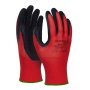 Védőkesztyű, latex, DONAU 'Safety', 11/XXL méret, piros