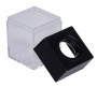 Gemkapocstartó, mágneses, négyszögletű, OFFICE PRODUCTS, átlátszó-fekete