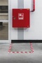 Jelölőszalag, 50 mm x 30 m, 0,5 mm, DURABLE, DURALINE® , piros-fehér