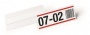 Logisztikai zseb, 100x38 mm, fekvő, DURABLE HARD COVER, öntapadó csíkkal, átlátszó
