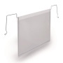 Logisztikai zseb, zsebdróttal, A5, fekvő, PP, DURABLE HARD COVER, átlátszó
