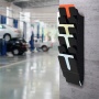 Prospektustartó, fali, álló, A4, DURABLE FLEXIPLUS 6, fekete