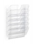 Sérült csomagolású Prospektustartó, fali, fekvő, A4, DURABLE FLEXIPLUS 6, áttetsző