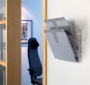 Prospektustartó, fali, fekvő, A4, DURABLE FLEXIPLUS 2, áttetsző