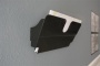 Prospektustartó, fali, fekvő, A4, mágneses, DURABLE FLEXIPLUS, fekete