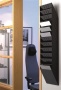 Prospektustartó, fali, álló, A4, DURABLE FLEXIBOXX 12, fekete