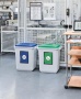 Tető, 60 l-es szemeteshez, műanyag, DURABLE Durabin®, fehér