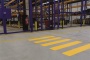 Padlójelölő matrica, DURABLE Gyalogosátkelő, sárga