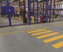 Padlójelölő matrica, DURABLE Gyalogosátkelő, sárga