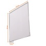 Információs tábla, 149x149 mm, öntapadó, DURABLE, áttetsző