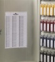 Zárható kulcsszekrény, 48 kulcs, DURABLE KEY BOX,ezüst