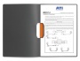 Gyorsfűző, klipes, A4, DURABLE DURASWING® COLOR 30, narancssárga