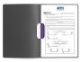 Gyorsfűző, klipes, A4, DURABLE DURASWING® COLOR 30, lila