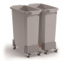 Szállítókocsi, 60 liter, rPP, DURABLE, grafit
