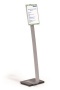 Padlóállvány, A4, DURABLE INFO SIGN, ezüst