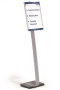 Padlóállvány, A3, DURABLE INFO SIGN, ezüst