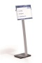 Padlóállvány, A3, DURABLE INFO SIGN, ezüst