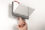 Információs tábla, 149x105,5 mm, DURABLE CLICK SIGN, kék