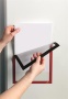 Infokeret, A4, mágneses, DURABLE DURAFRAME® MAGNETIC, piros