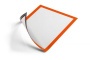 Infokeret, A4, mágneses, DURABLE 'DURAFRAME® MAGNETIC', narancs