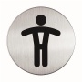 Információs piktogram, öntapadó, DURABLE 'Férfi WC'