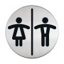 Információs piktogram, öntapadó, DURABLE 'Női-Férfi WC'