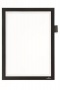 Infokeret, A4, öntapadó, jegyzetelhető, DURABLE DURAFRAME® 'NOTE', fekete