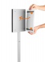 Padlóállvány, kültéri, A4, DURABLE INFO STAND, antracit-szürke