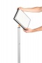 Padlóállvány, kültéri, A4, DURABLE INFO STAND, antracit-szürke