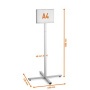 Padlóállvány, kültéri, A4, DURABLE INFO STAND, antracit-szürke
