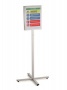 Padlóállvány, kültéri, A3, DURABLE INFO STAND, antracit-szürke