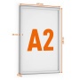 Infokeret, alumínium, kültéri, A2, DURABLE Outdoor, ezüst