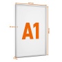 Infokeret, alumínium, kültéri, A1, DURABLE Outdoor, ezüst