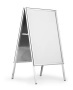 Megállító tábla, poszteres, A1, DURABLE 'Fold Outdoor', ezüst