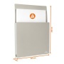 Dokumentumtartó, A4, mágneses, DURABLE Info Box, szürke