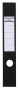 Gerinccímke, iratrendezőhöz, öntapadó, 60x390 mm, DURABLE 'ORDOFIX®', fekete
