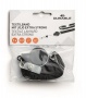 Azonosítókártya-tartó, kihúzható, patentos, nyakbaakasztóval, DURABLE Extra Strong, fekete