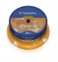 DVD-R lemez, AZO, 4,7GB, 16x, 25 db, hengeren, VERBATIM