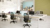 Dyna NET professzionális irodai forgószék | hálós háttámla | műanyag lábkereszt | BA.420 kávébarna