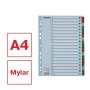Regiszter, karton, A4, A-Z, ESSELTE Mylar
