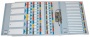 Regiszter, karton, A4, A-Z, ESSELTE Mylar