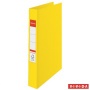Gyűrűs könyv, 4 gyűrű, 42 mm, A4, PP, ESSELTE 'Standard', Vivida sárga