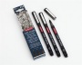 Tűfilc szett, 0,1/ 0,3/0,5 mm, DERWENT Line Marker, fekete