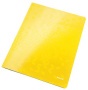 Gyorsfűző, laminált karton, A4, LEITZ 'Wow', sárga