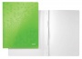 Gyorsfűző, laminált karton, A4, LEITZ Wow, zöld